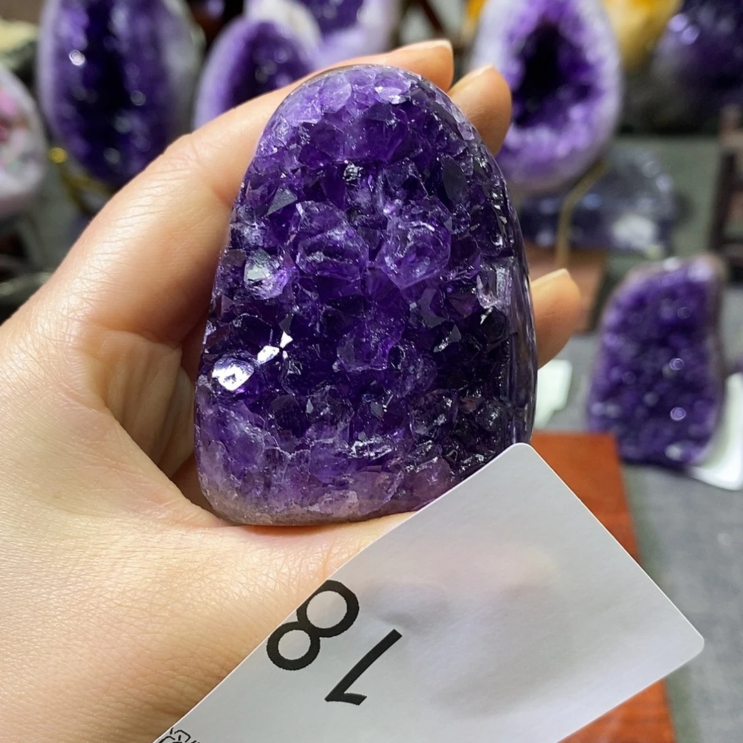 紫晶珠宝半成品未镶嵌