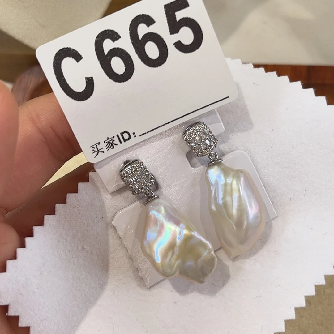 耳饰合金淡水珍珠