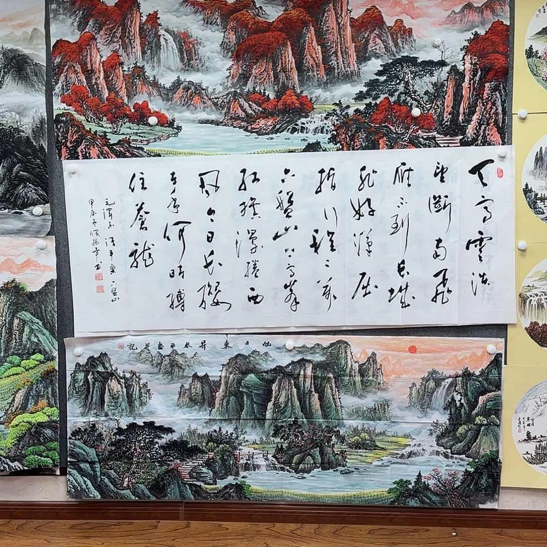 书法书法作品曾在国内外展出过