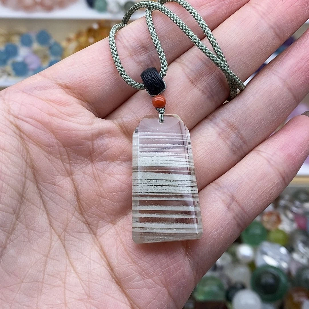 颈饰未镶嵌水晶千层幽灵