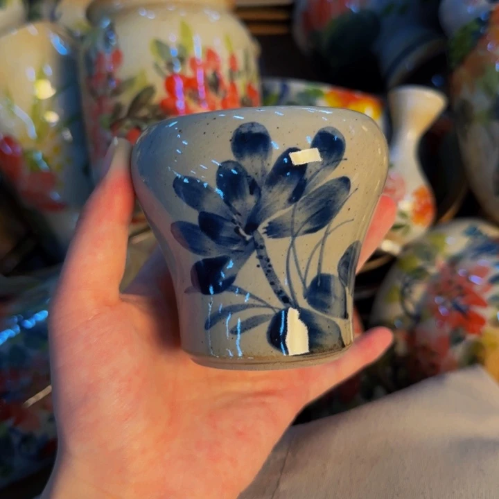 瓷片手工手绘细微不一样