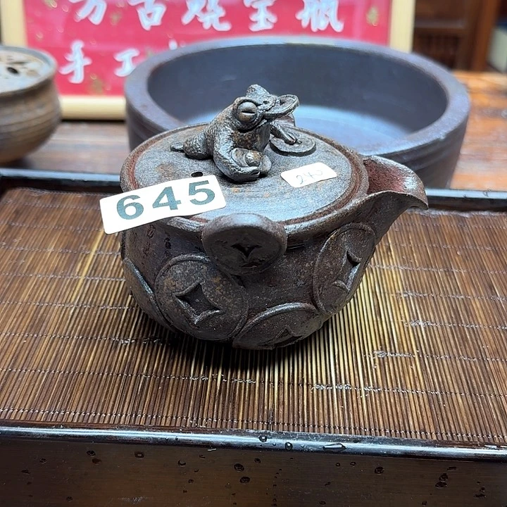 纯手工制作粗陶茶具
