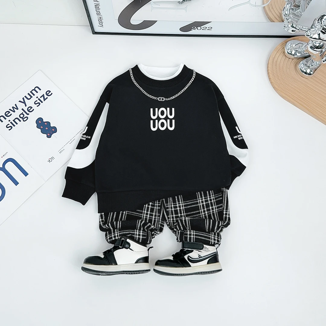 儿童卫衣长袖2025新款春装男童春秋上衣潮 BQ25168N 悠悠童话童装