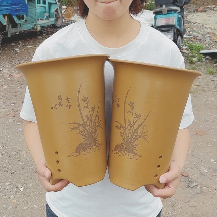 紫砂花盆宜兴紫砂精品花盆