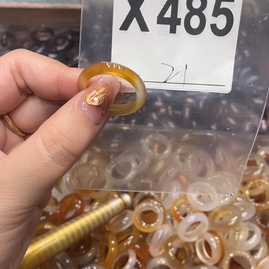 玛瑙/玉髓未镶嵌戒指485