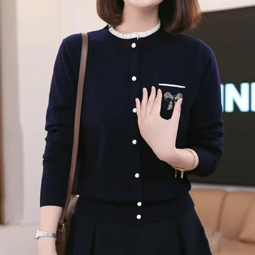 圆领套头款女毛针织衫不褪色不起球针织修身型冬季网红