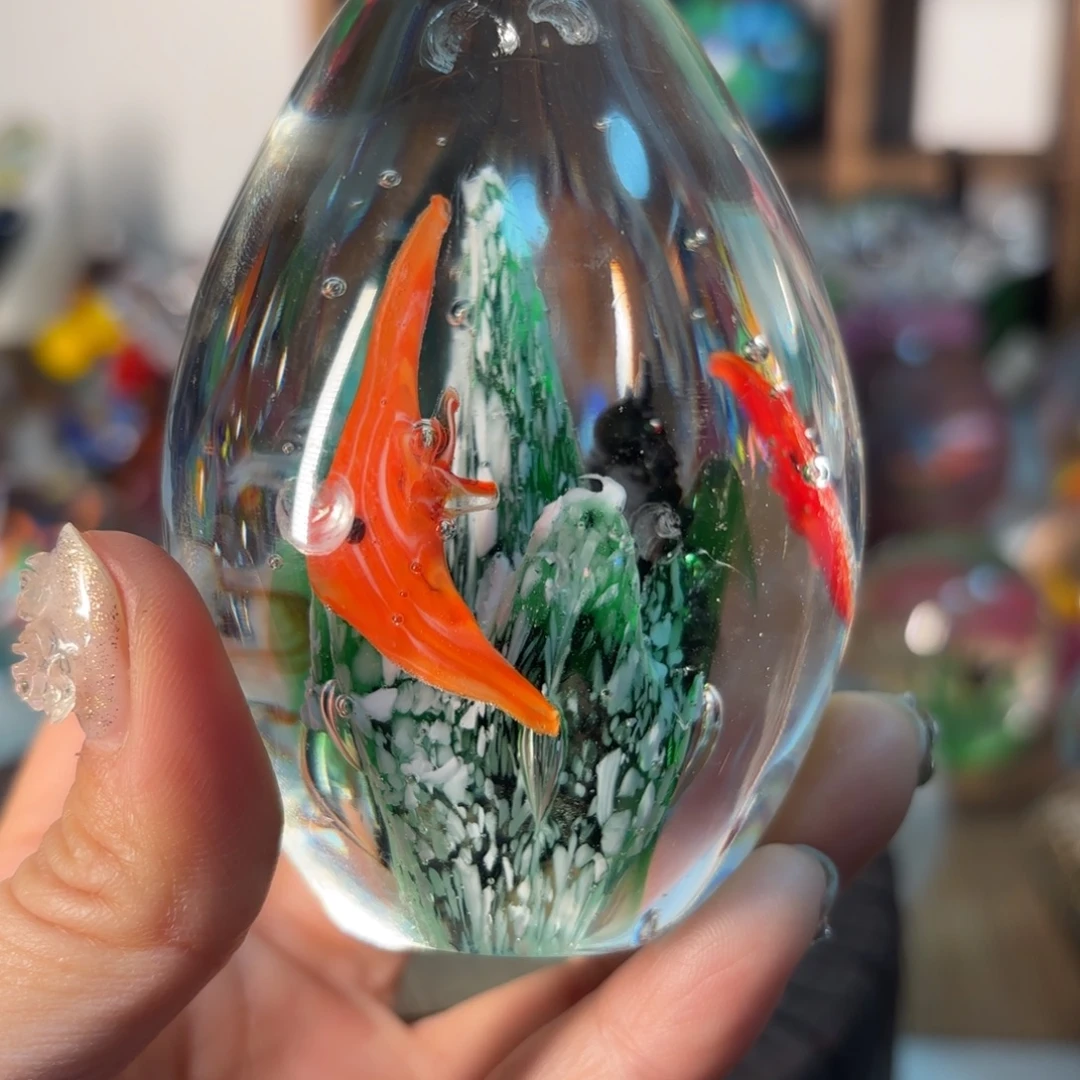 静***水手工艺品琉璃瑕疵多