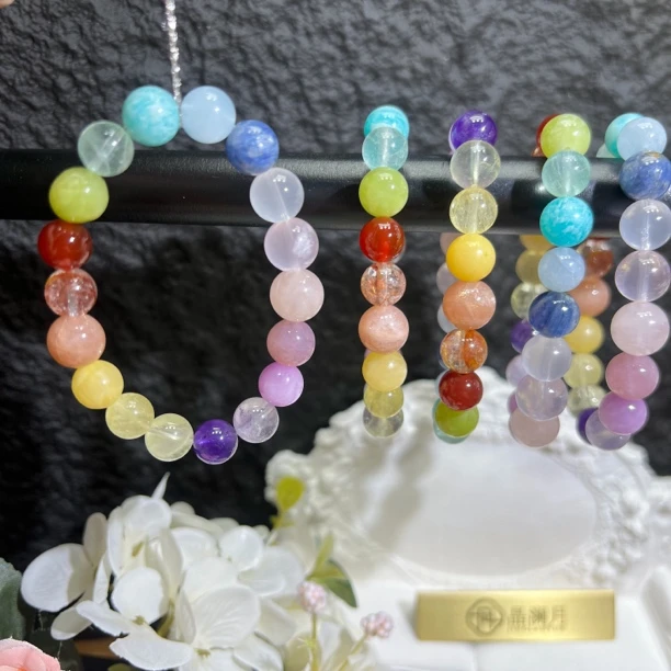 【晶澜月】F201【svip私人定制版】天然水晶多宝手串 多样性发其一