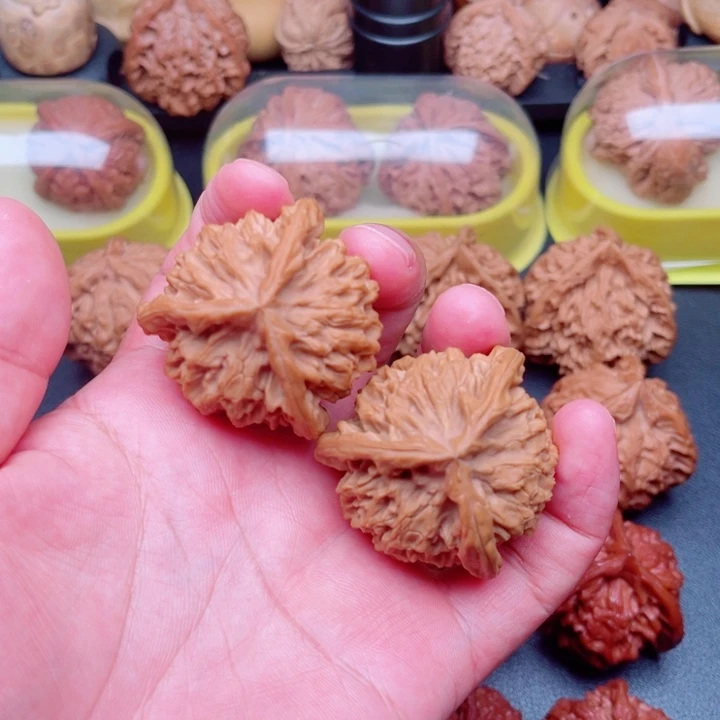 文玩核桃把件野生小众秦闷三棱41×41×40