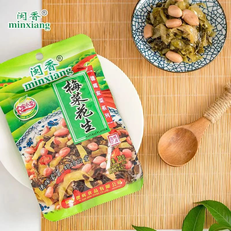 梅菜花生开味农家下饭菜即食休闲小菜70g/包