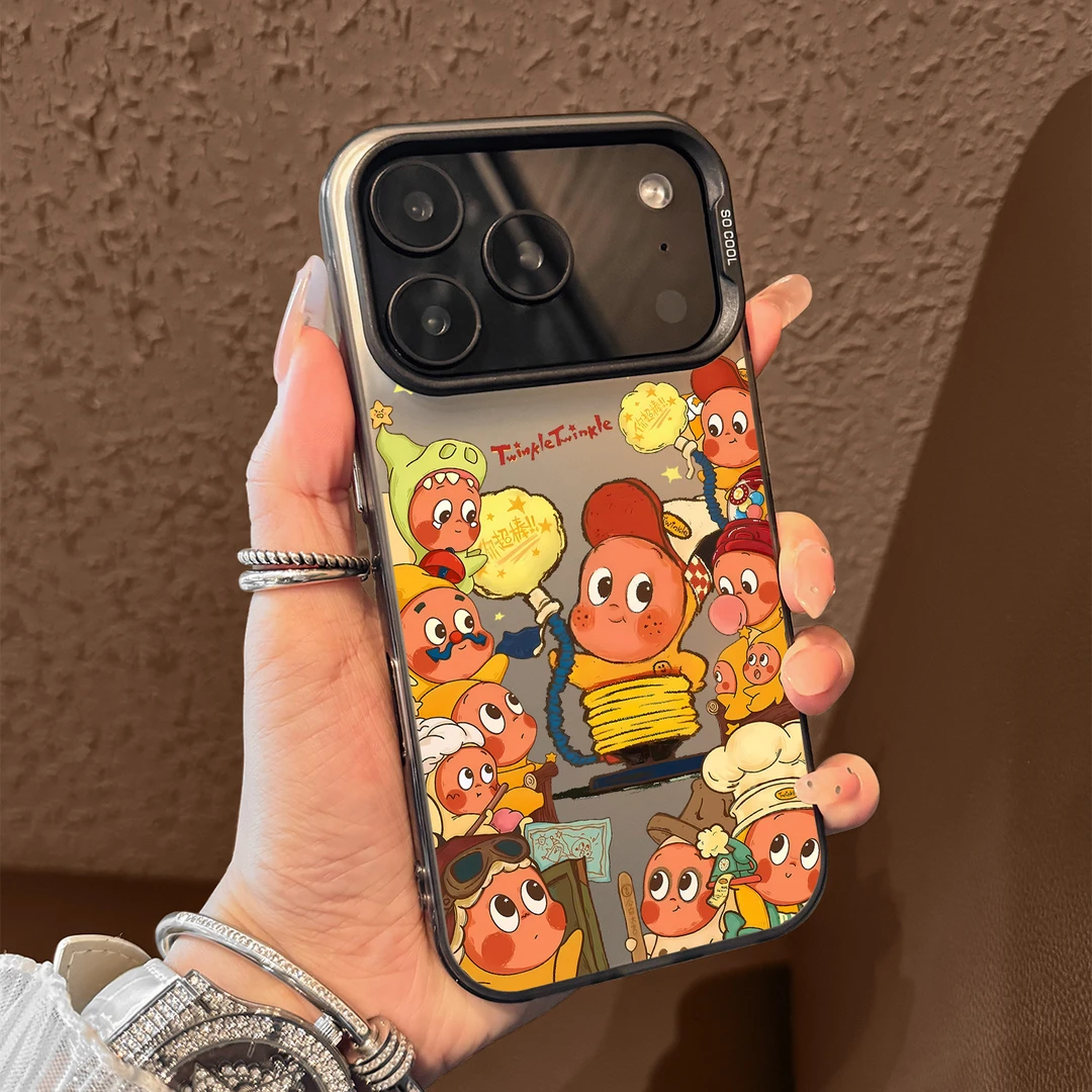星星人适用苹果17promax手机壳iphone17新款17air创意磨砂16渐变