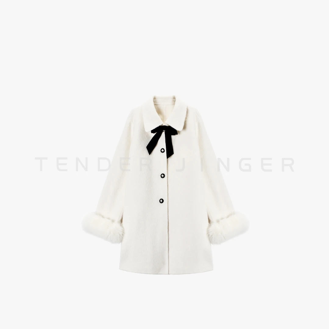 Tender Jinger｜线下专供 千金感羊毛苏丽混纺大衣外套T54TUZ50615