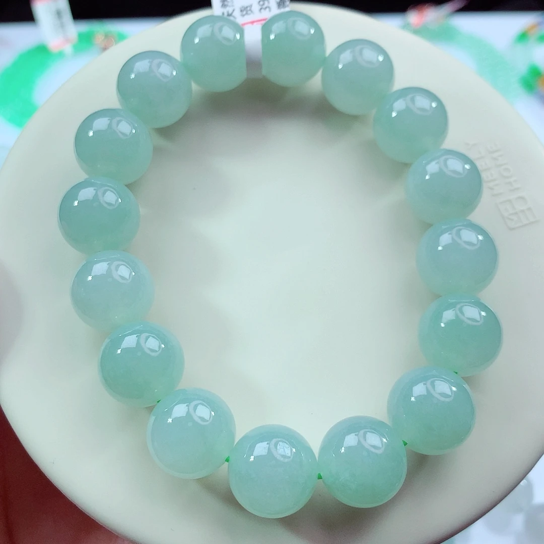 翡翠未镶嵌手链卡13.6