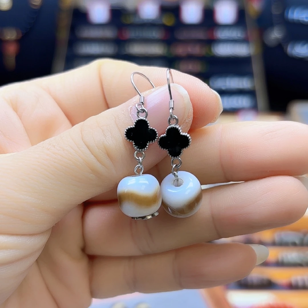 玛瑙/玉髓颈饰银S925镶嵌