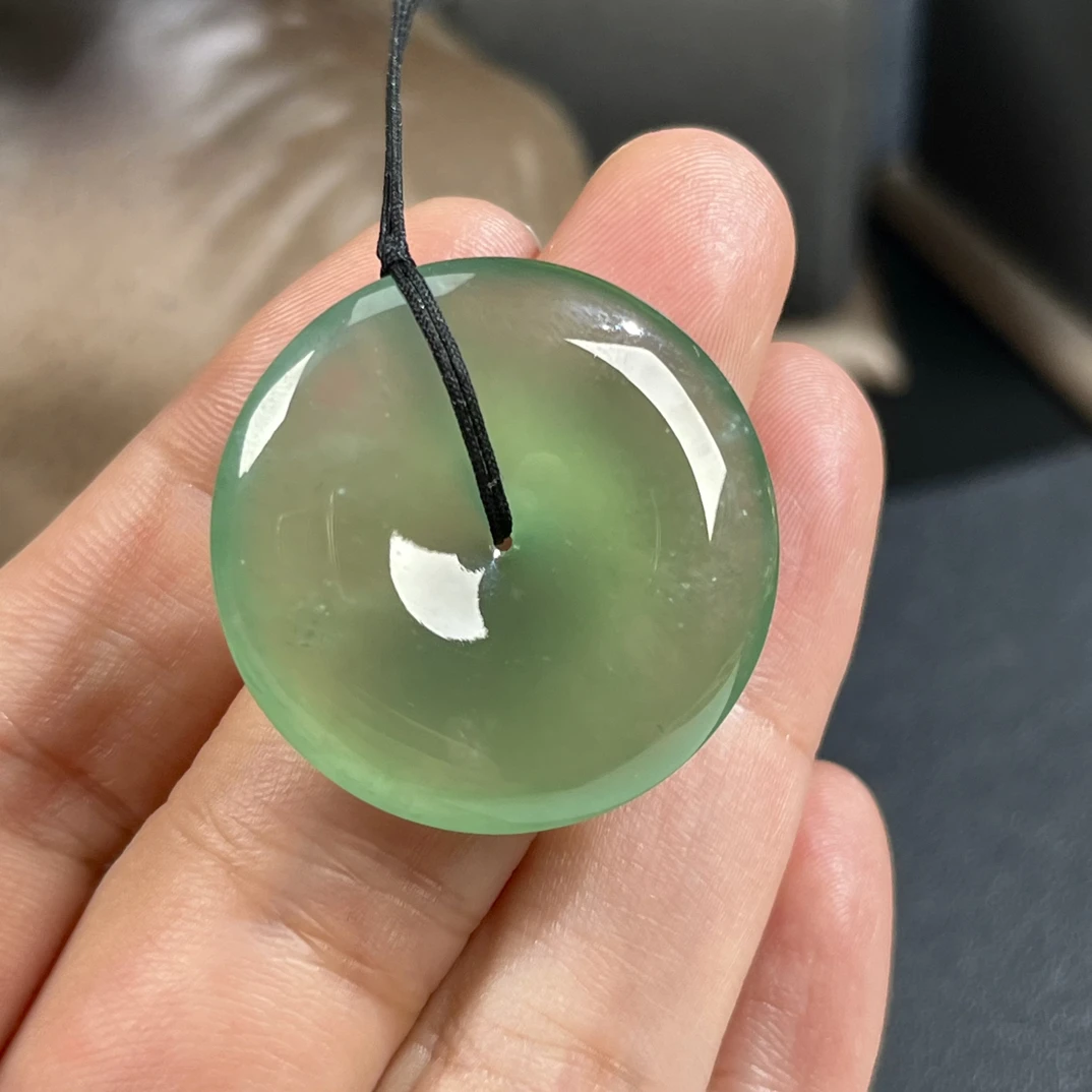 【博桉翡翠】翡翠平安扣吊坠