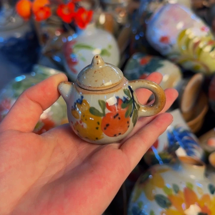 瓷片手工手绘陶瓷细微不一样