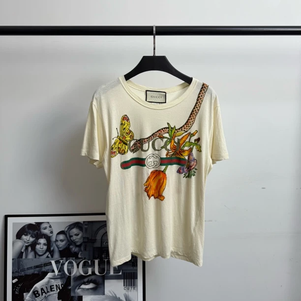 未使用 GUCCI/古驰 草丛系列腰带短袖/XXS