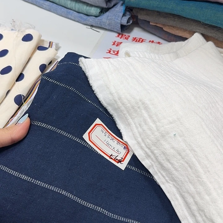 14支纯亚麻条纹1.4不退换