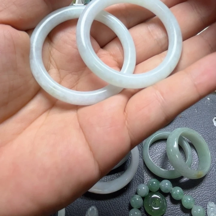 ～***～定制翡翠未镶嵌翡翠童镯