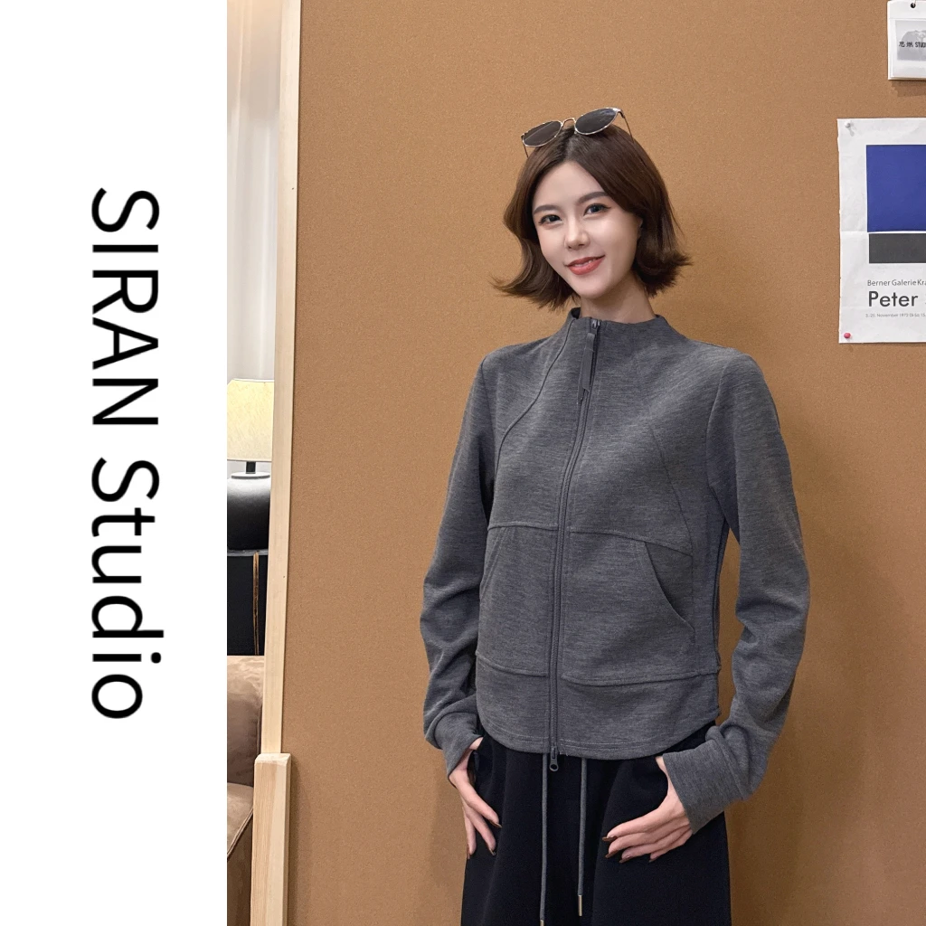 [SIRAN]【立体剪裁卫衣】2025秋季新款显瘦百搭上衣