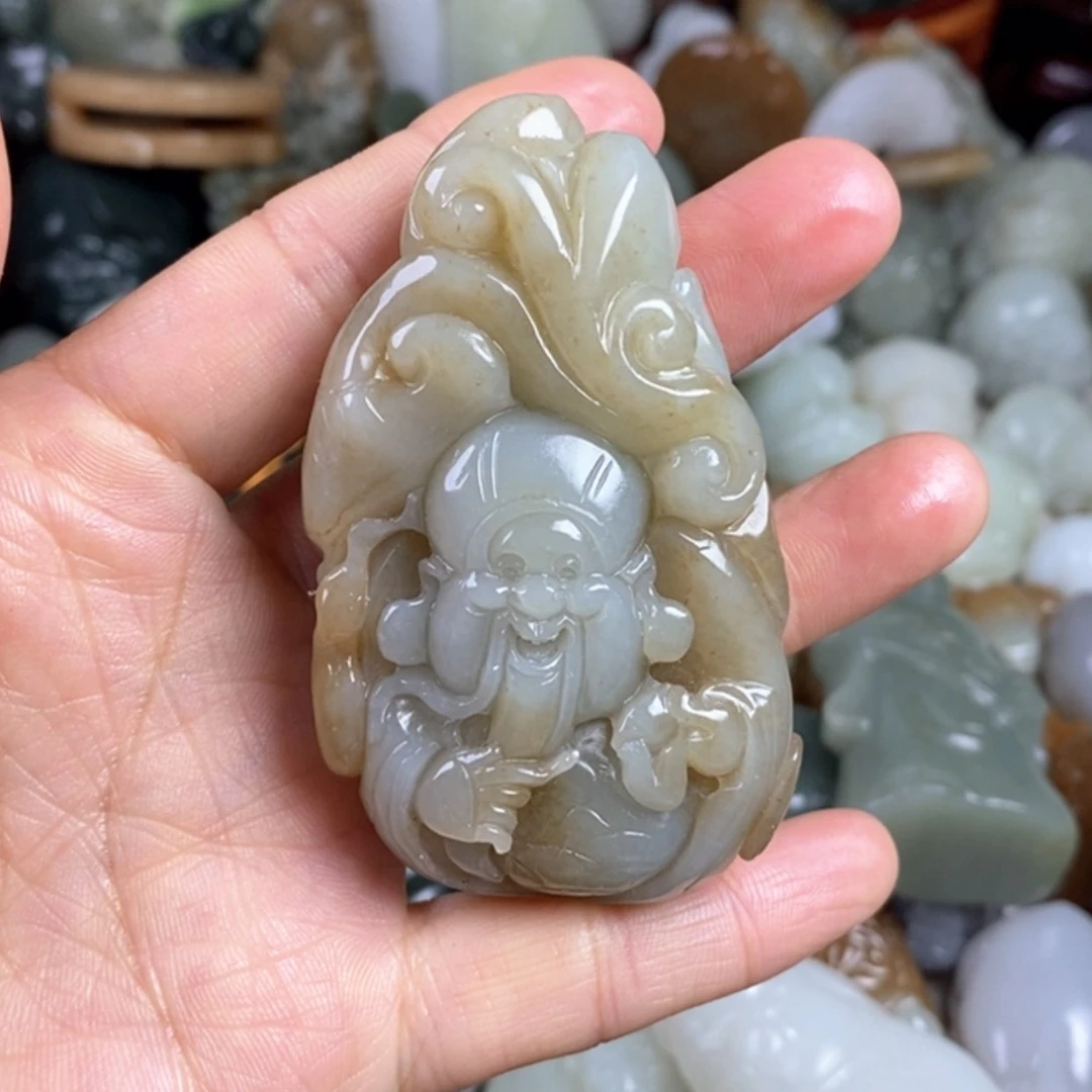 【闪购商品】未镶嵌和田玉挂件老**王