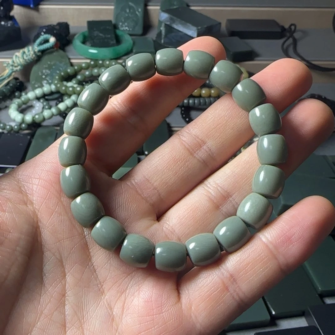 和田玉（青玉）手串未镶嵌