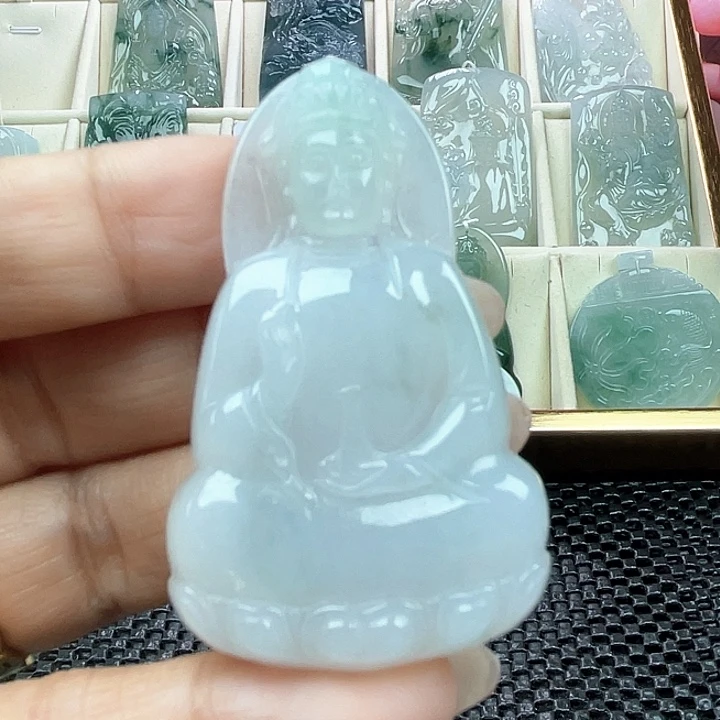 颈饰未镶嵌翡翠天然翡翠素衣