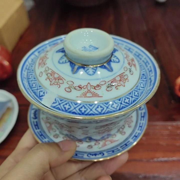 木景德镇彩米通盖碗