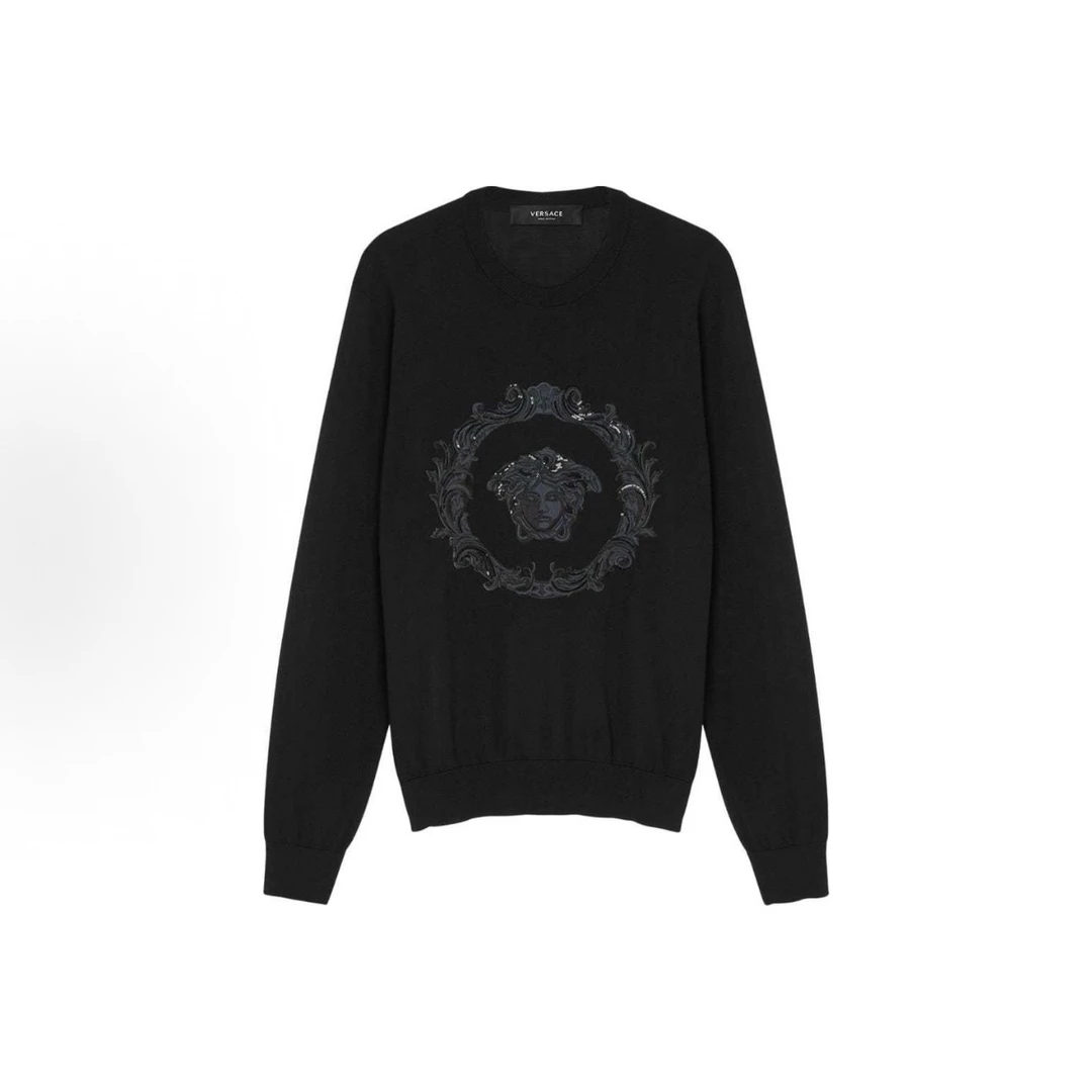未使用 VERSACE/范思哲 国内现货/男士刺绣亮片毛衣