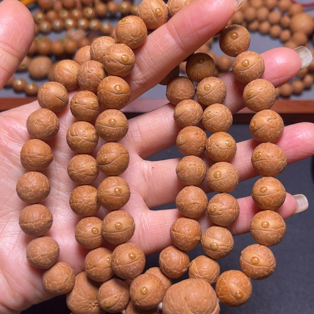 凤眼菩提吊坠12mm2025精品玉华皮慈悲眼手串