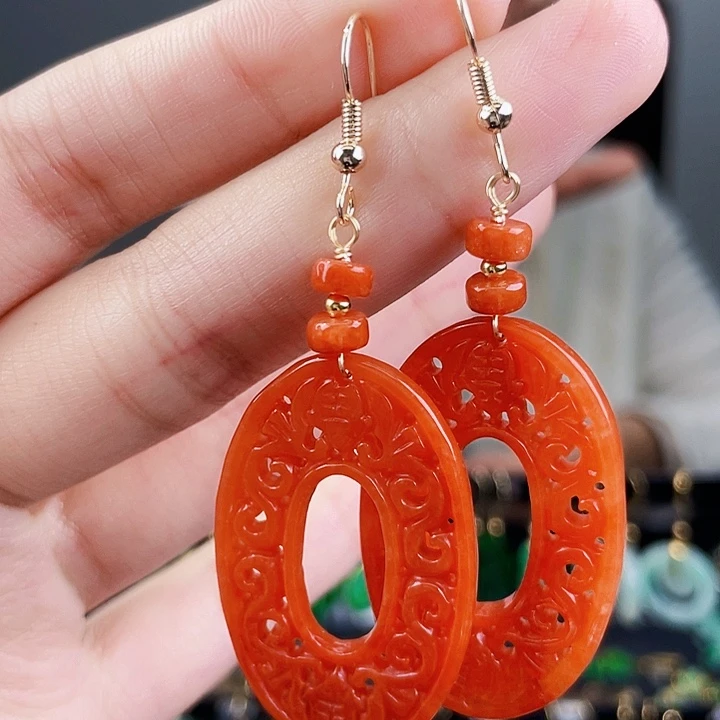 翡翠耳饰未镶嵌饰品