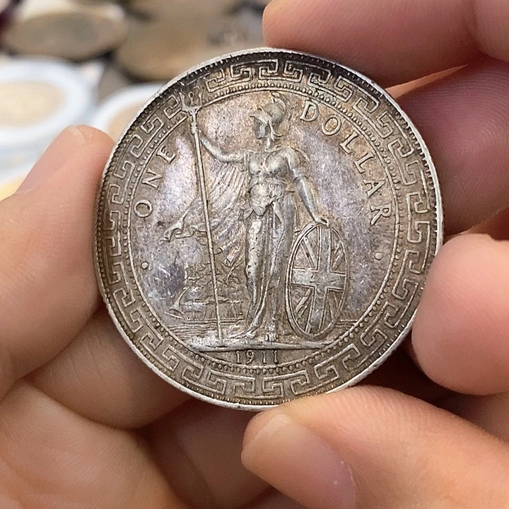 银Ag900站人银币1911B