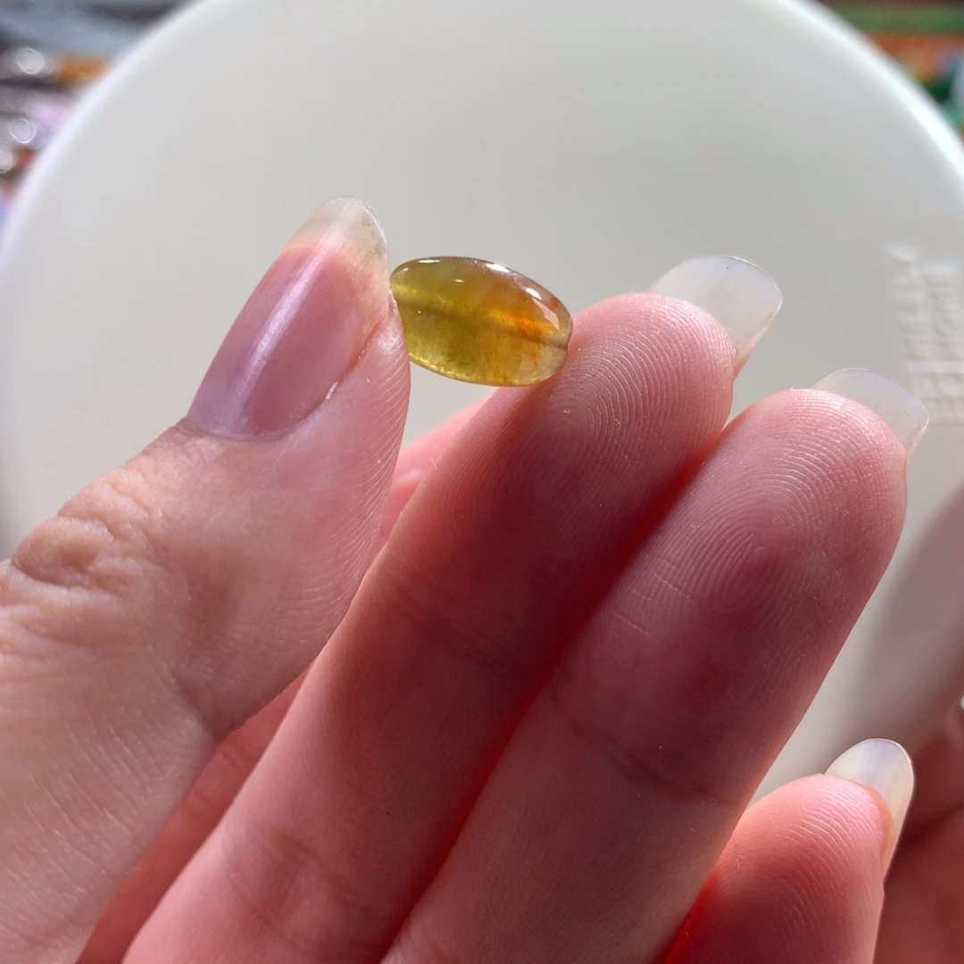 翡翠未镶嵌颈饰宠粉大漏*闭眼拍*特色黄加绿飘花扁珠