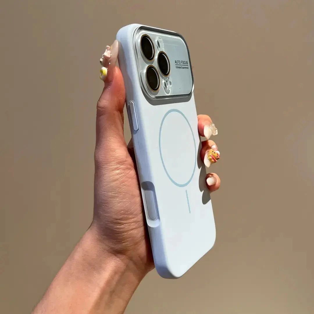 一体拍照按键磁吸大视窗适用iPhone16Promax手机壳i苹果15/14/13