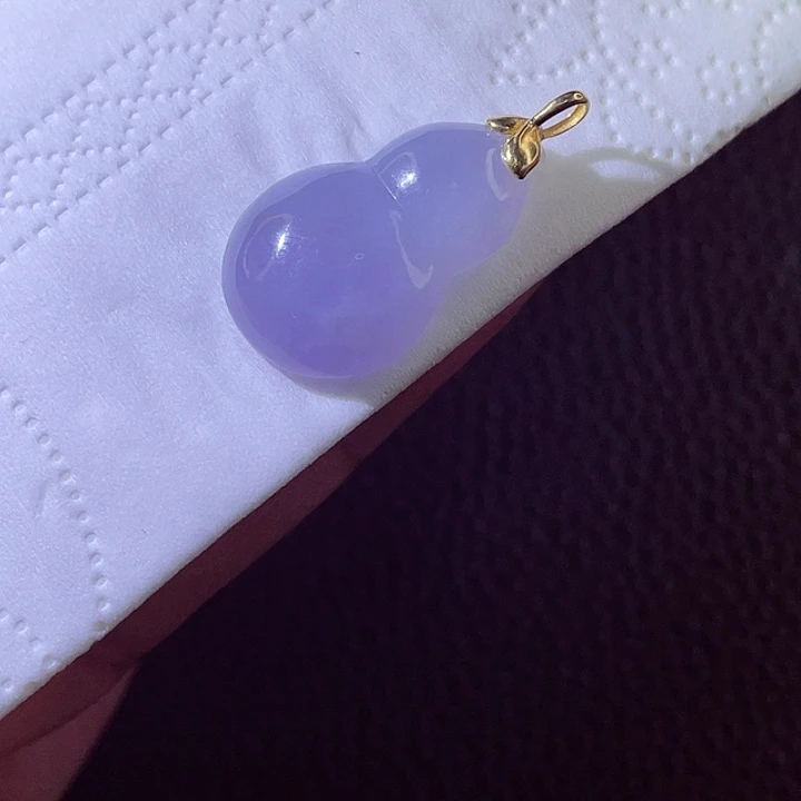 颈饰18K金镶嵌翡翠翡翠