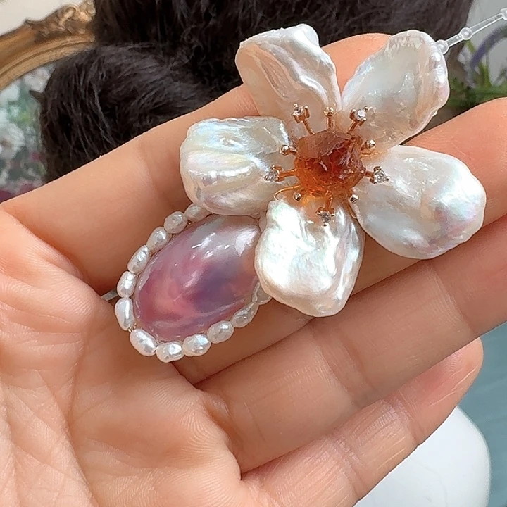 贩***漫发饰未镶嵌淡水珍珠