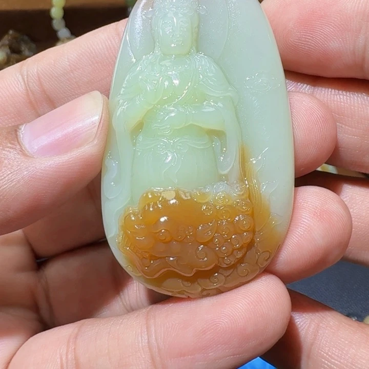 和田玉未镶嵌挂件