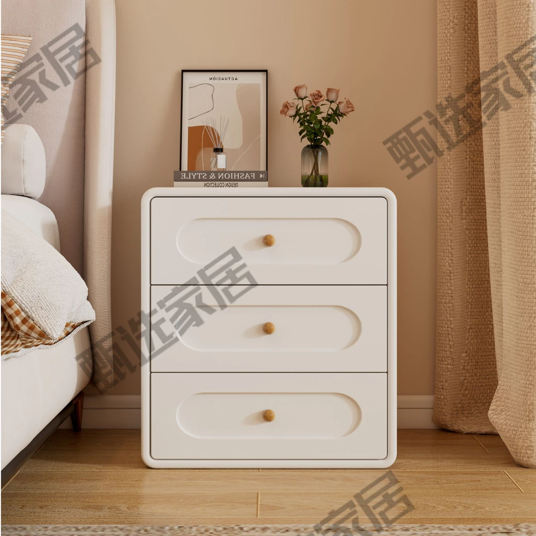 奶油风床头柜替代品25年网红款收纳神器儿童房床头置物架博主同款