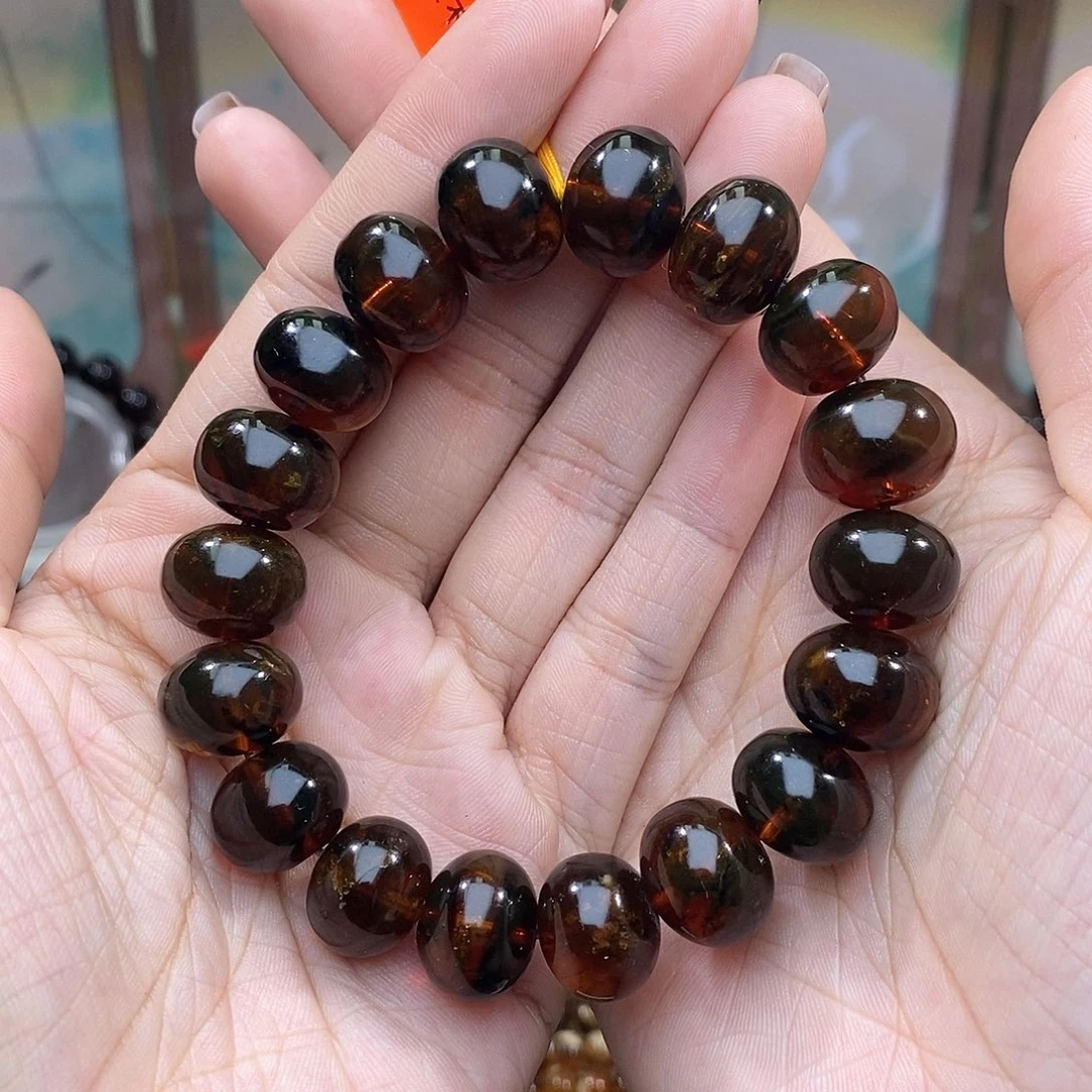 琥珀未镶嵌手链14➕