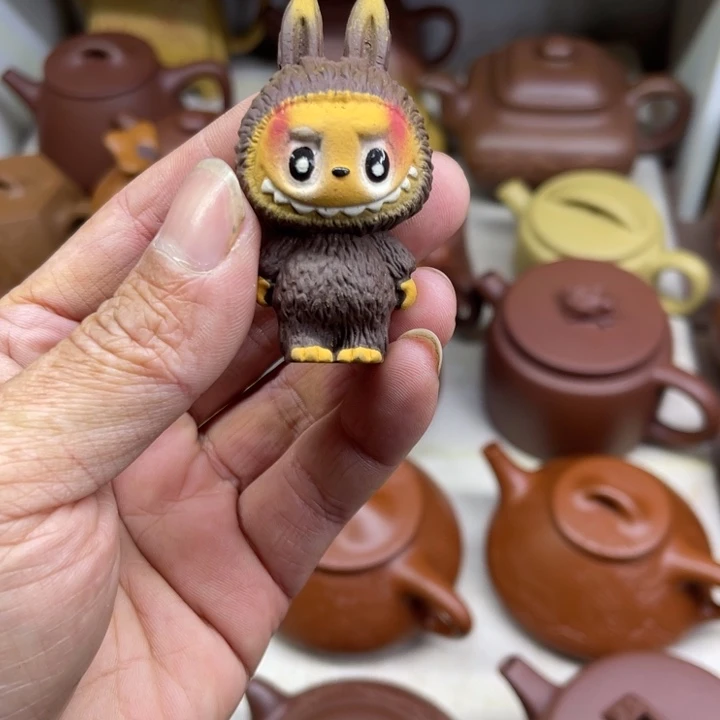 茶杯紫砂拉布布紫砂茶宠