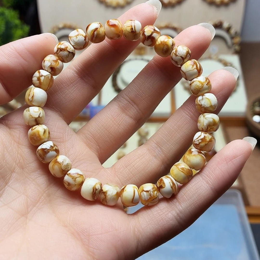 爱***桃沁色老型手串单圈8