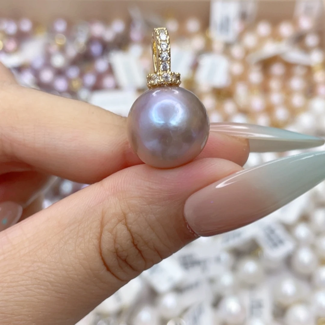 淡水珍珠未镶嵌吊坠(赠链)