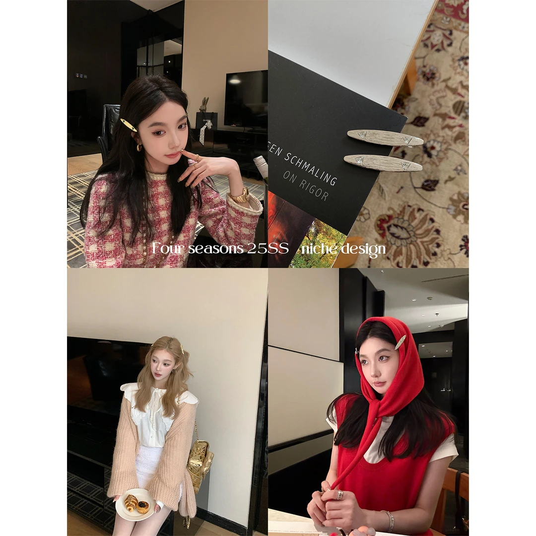 区区欧阳设计感小众发夹女刘海侧边夹2025新款高级感精致头饰发饰