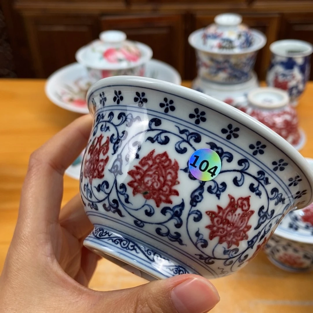 手绘现代茶具非古董