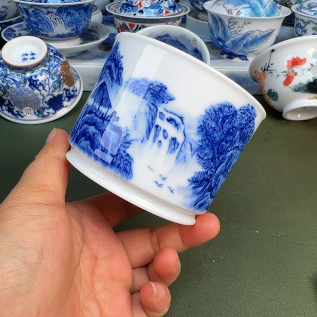 陶景德镇春手绘茶具圆圆212