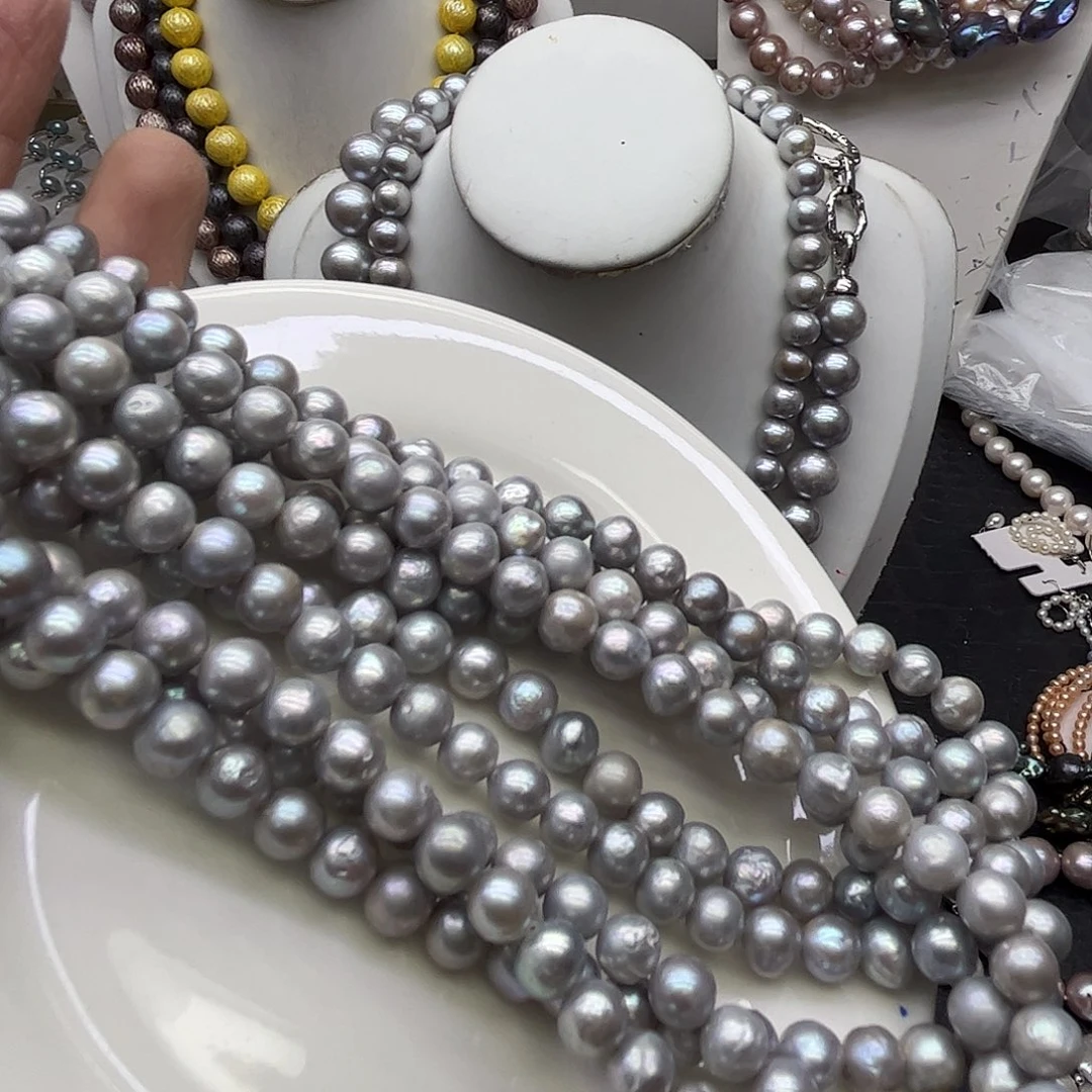 淡水珍珠钛钢颈饰