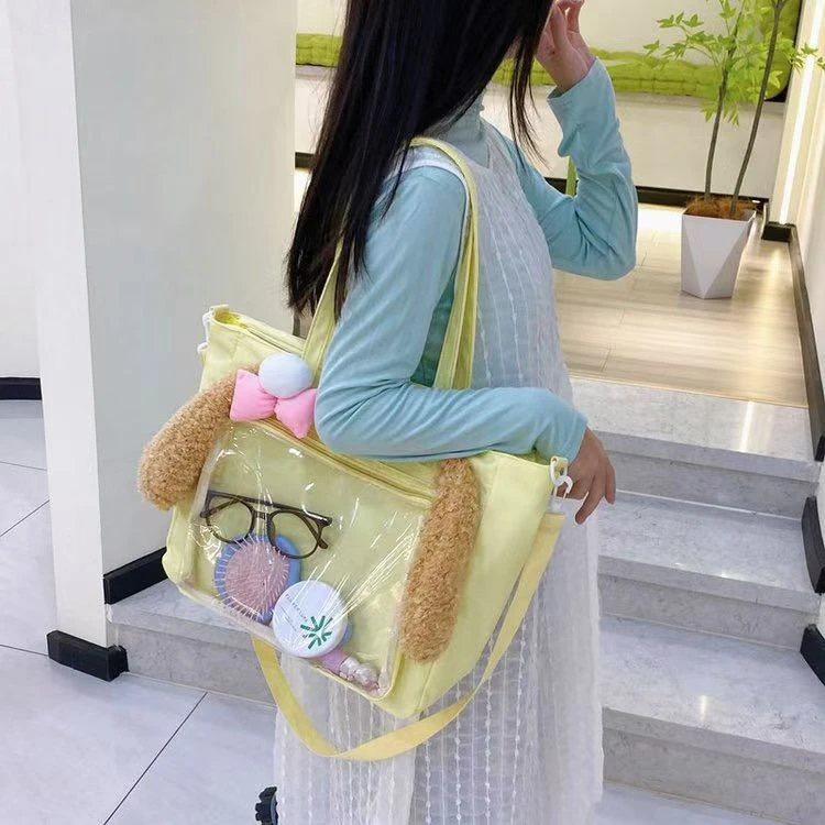 洋气日韩小香风甜美轻便痛包单间斜挎包慵懒风发饰外出通勤包