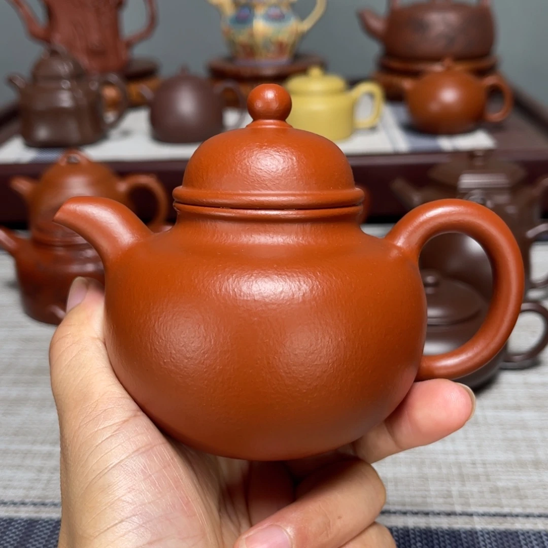 茶壶紫砂全手工制作220cc