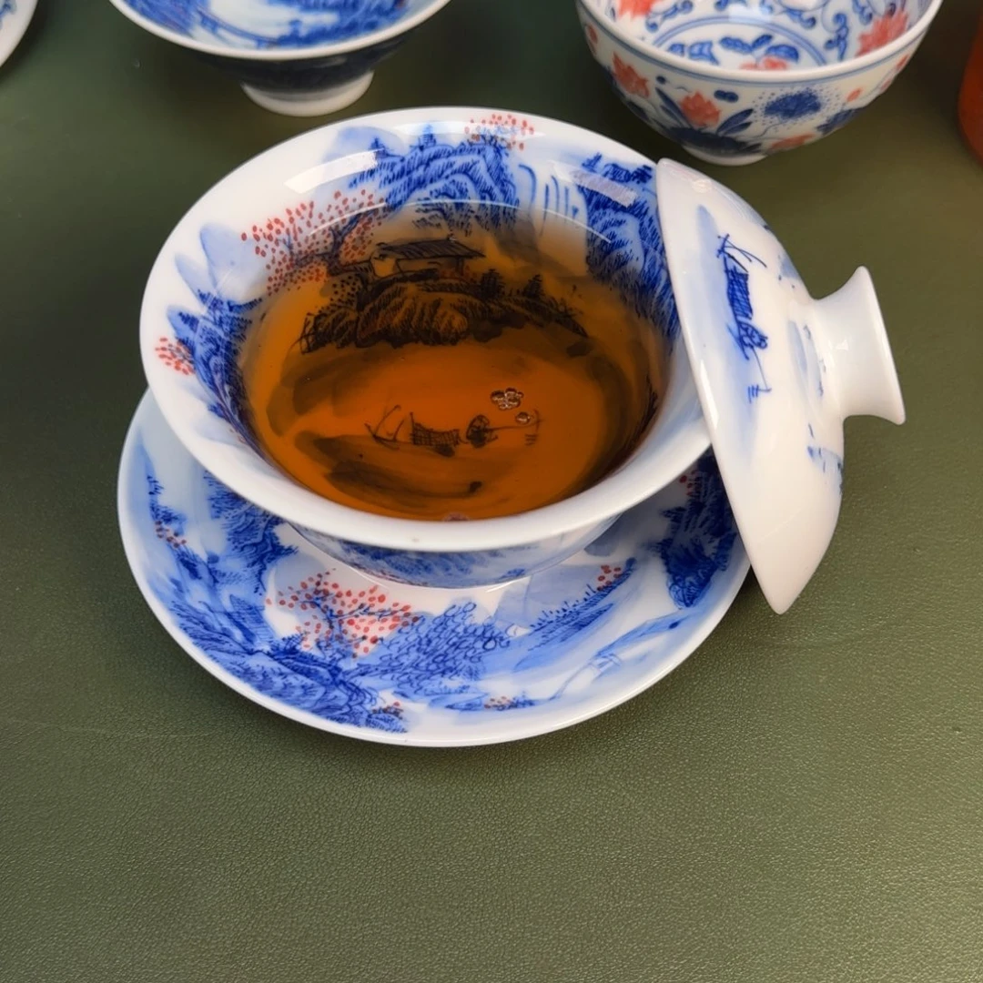 景德镇纯手绘茶具圆圆210
