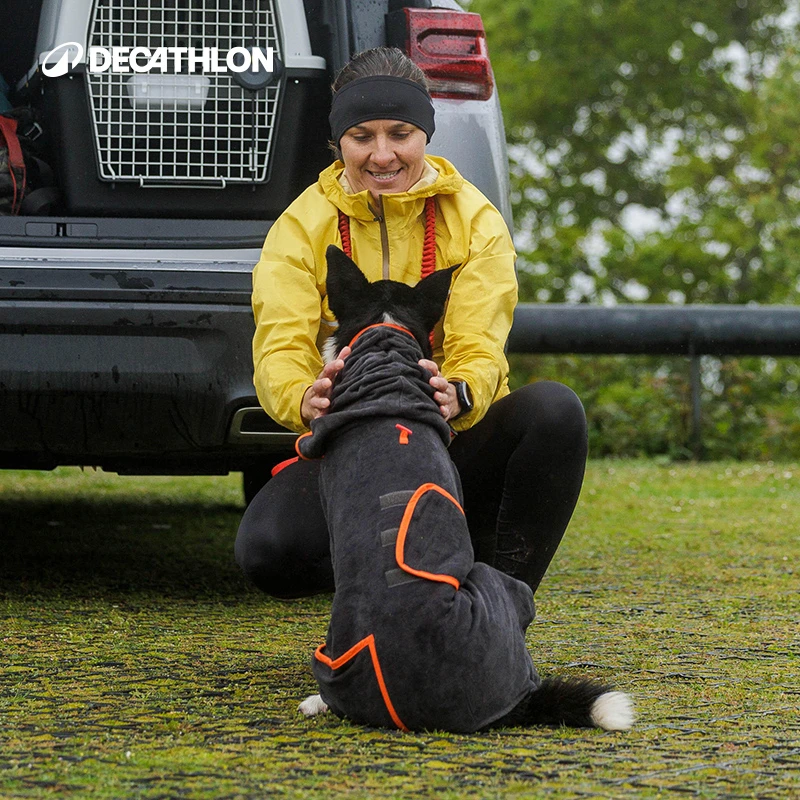 迪卡侬宠物衣服狗狗浴袍毛巾保暖吸水吸湿浴巾亲肤防脱落347637